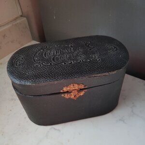 Antique Leather Collar/Cuff Box